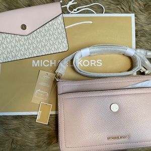 Michael Kors Maisie medium Pebbled Leather 3-in-1 Crossbody Bag NWT Authentic